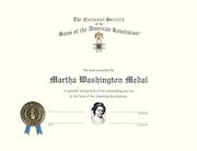 MARTHA WASHING CERTIFICATE THUMBNAIL