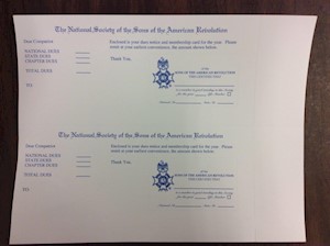 MEMBERSHIP DUES CARD (LASER) LARGE