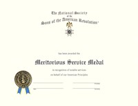 MERITORIOUS SERVICE CERTIFICATE MAIN