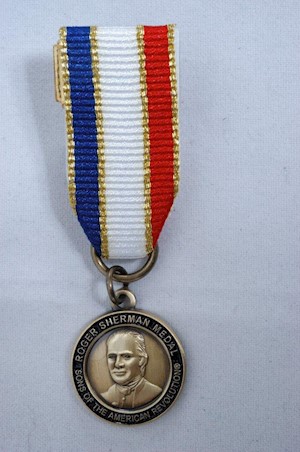 MINI BRONZE ROGER SHERMAN MEDAL LARGE