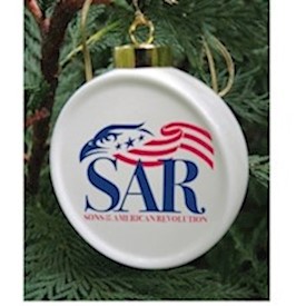 ORNAMENT-WHITE W/SAR LOGO LARGE