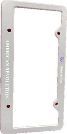 SAR Plastic License Plate Frame LARGE