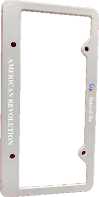 SAR Plastic License Plate Frame MAIN