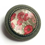 Pink Poppy Brooch THUMBNAIL