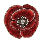 Small Poppy Lapel Pin THUMBNAIL