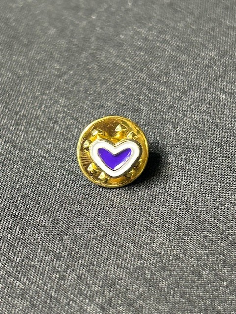 PURPLE HEART PIN LARGE