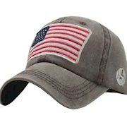 Embroidered Flag Baseball Style Hat THUMBNAIL