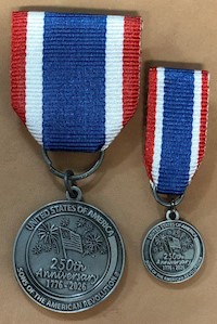 250th Anniversary Medal Silver MAIN