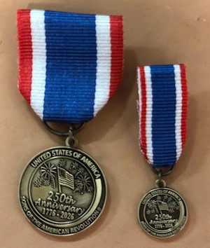 250th Anniversary Medal Bronze LARGE