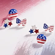 Set of 3 Patriotic Earrings THUMBNAIL
