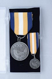 SILVER CAR MEDAL OF APPRECIATION SET THUMBNAIL