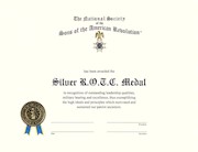 SILVER ROTC CERTIFICATE THUMBNAIL