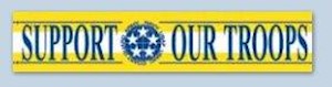 SUPPORT OUR TROOPS HORIZONTAL BANNER LARGE