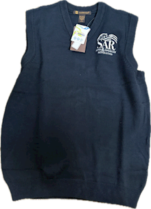 V-Neck Sweater Vest with SAR Logo LARGE