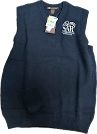 V-Neck Sweater Vest with SAR Logo MAIN