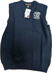 V-Neck Sweater Vest with SAR Logo THUMBNAIL