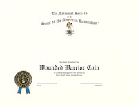 WOUNDED WARRIOR COIN CERTIFICATE MAIN