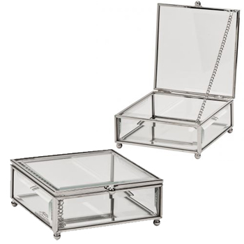 Claro Glass Box w/ Hinged Cover MAIN