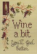 Sue Hillis Designs - Post Stitches - Wine A Bit THUMBNAIL