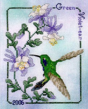 Crossed Wing Collection - Commemorative Hummingbirds of the World 2006 - Green Violet-ear MAIN