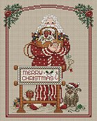 Sue Hillis Designs - Stitching Santa THUMBNAIL