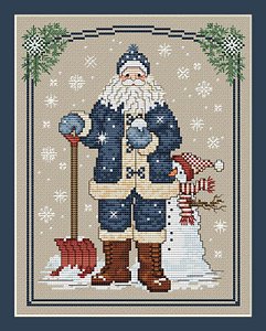 Sue Hillis Designs - Snowflake Santa MAIN