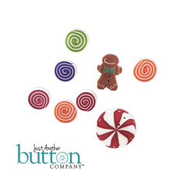 Jabco Button Pack - Praiseworthy Stitches - Gingerbread Cottage Drum MAIN