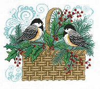 Imaginating - Winter Chickadee Basket 2743 THUMBNAIL