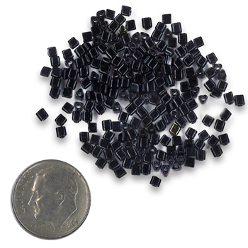 Beads - Black 11/0 Triangle Bead MAIN
