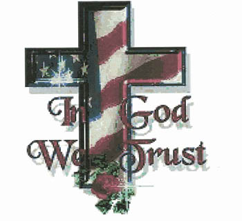Cody Country Cross Stitch - In God We Trust MAIN