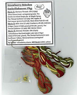 Jeannette Douglas Designs - Strawberry Stitches Special Thread Pack MAIN