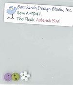 SamSarah Design Studio - The Flock - Asterisk Bird Embellishment Pack THUMBNAIL