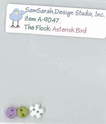 SamSarah Design Studio - The Flock - Asterisk Bird Embellishment Pack MAIN