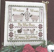 Widgets & Wool Primitives - The Woolie Family Holiday Card THUMBNAIL