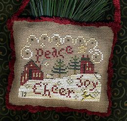 Homespun Elegance - 2012 Sampler Ornament - Spirit of Christmas MAIN