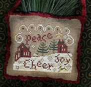 Homespun Elegance - 2012 Sampler Ornament - Spirit of Christmas THUMBNAIL