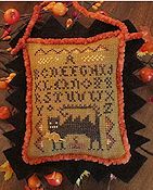 Homespun Elegance - A Halloween Year II - September - Wicked Cat Sampler THUMBNAIL