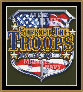 Mystic Stitch - Support The Troops THUMBNAIL