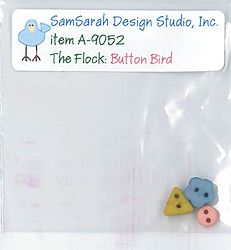 SamSarah Design Studio - The Flock - Button Bird Embellishment Pack MAIN
