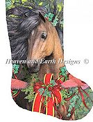 Heaven and Earth Designs - Stocking Merry Morgan THUMBNAIL