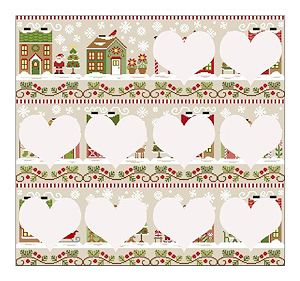 Country Cottage Needleworks - Santa's Village - Poinsettia Place MAIN