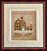 Country Cottage Needleworks - Santa's Village - Poinsettia Place THUMBNAIL