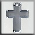 12054 Glass Treasures-Cross 26/16mm Crystal Foiled (Qty. 1) - DISCONTINUED MAIN