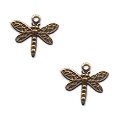 Charm - Dragonfly Antique Gold (Qty 2) THUMBNAIL