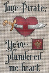Sue Hillis Designs - Post Stitches - Love Pirate MAIN