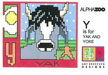Amy Bruecken Designs - Alphazoo - Letter Y MAIN