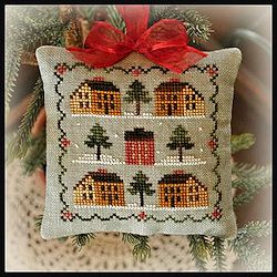 Little House Needleworks - 2012 Ornament #12 -  Saltbox Village MAIN