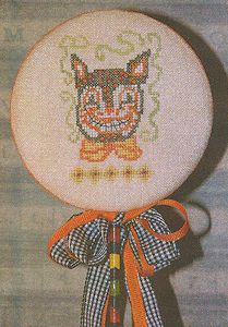 Dames of the Needle - Bow Tie Black Cat Pick MAIN