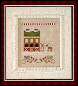 Country Cottage Needleworks - Santa's Village - Reindeer Stables THUMBNAIL