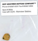 Jabco Button Pack - Country Cottage Needleworks - Santa's Village - Reindeer Stables THUMBNAIL